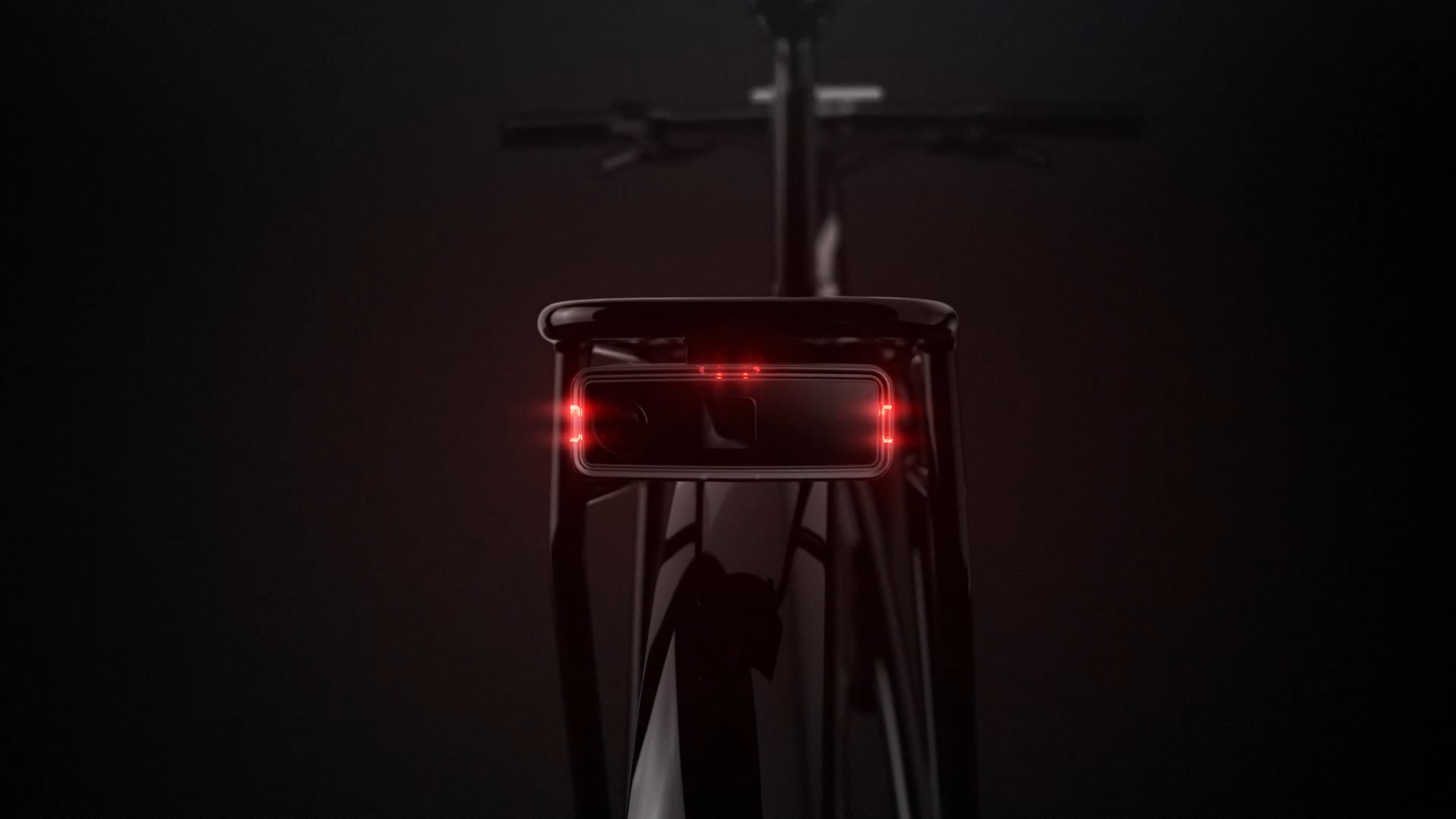 Digitale fietsachteruitkijkspiegel Ride Safety System RS 1000: Achterlicht en remlicht voor de fiets